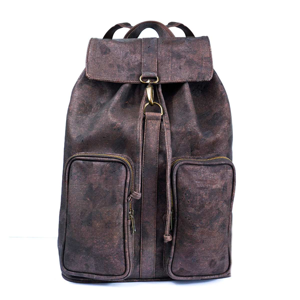 Elegant Urban Cork Men Backpack in Black and  Brown BAGP-267