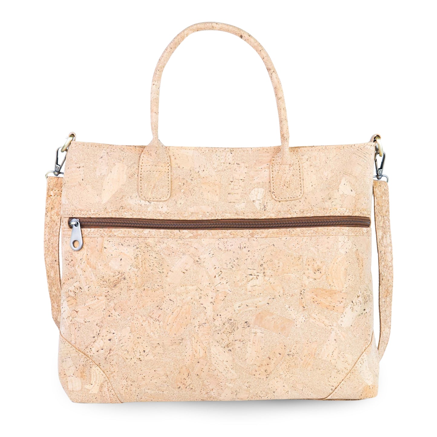 Natural Cork Handbag with Crossbody Strap — BAGD-643