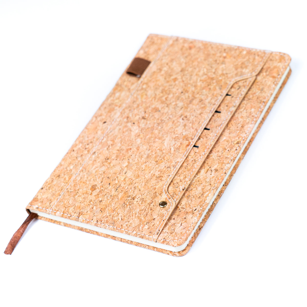 Cork Dairy Notebook with Card Holder and Pen Holder  L-1011