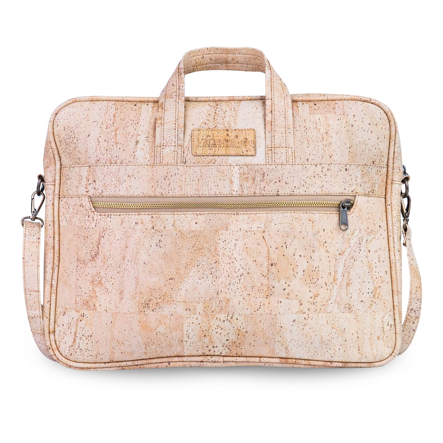 Cork Laptop Bag with Shoulder Strap - Vegan Leather Briefcase BAGP-262A