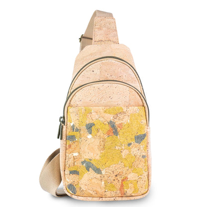Cork Sling Bag — Unisex Crossbody Bag in Natural Cork | Vegan & Eco-Friendly BAG-2399