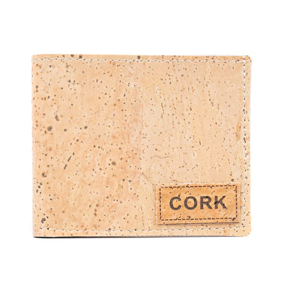 Minimalist Cork Wallet for Men – Natural & Black OptionsBAGP-157（5units）