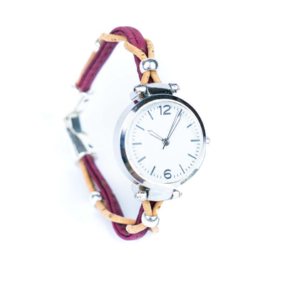 Natural Colored Cork Threads and Alloy accessories Handmade DIY Ladies Fashion Watch WA-464