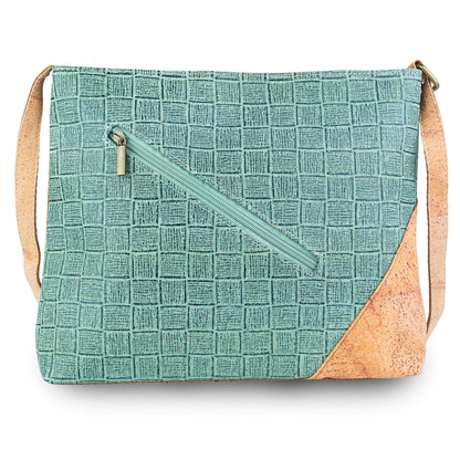 Natural Cork Textured Crossbody Bag for Women – Vegan Shoulder Handbag BAG-2406