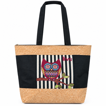 Cork Story Animal Motif Tote Bag — BAG-2413