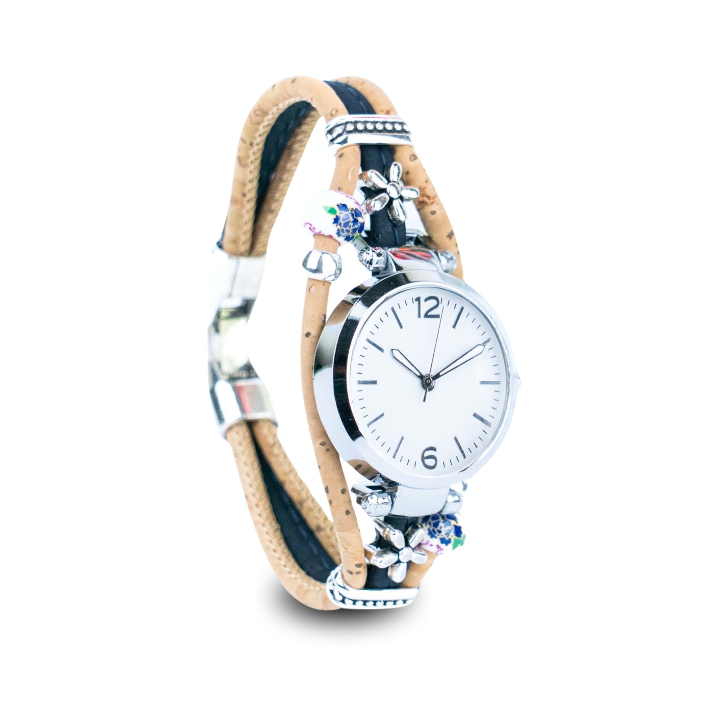 Natural cork line handmade ladies fashion watch WA-457