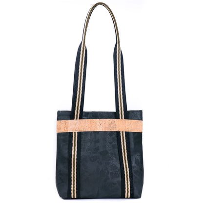 Women’s Cork & Webbing Shoulder Tote Bag BAGP-297