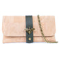 Natural Cork Crossbody Wallet with Chain Strap & Bee Charm BAG-2372
