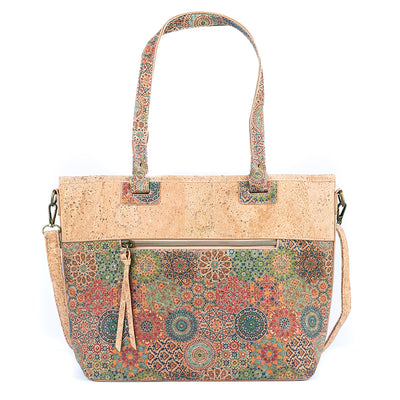 Printed Cork Women's Tote Bag BAGD-567