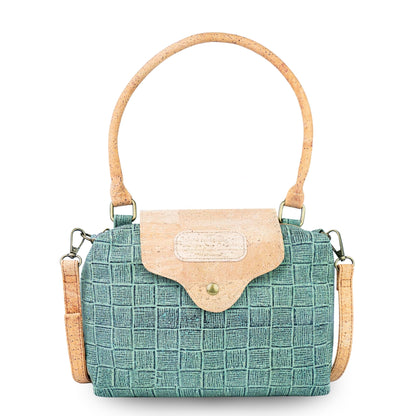 Women’s Cork Satchel Handbag with Top Handles and Detachable Strap BAGP-399