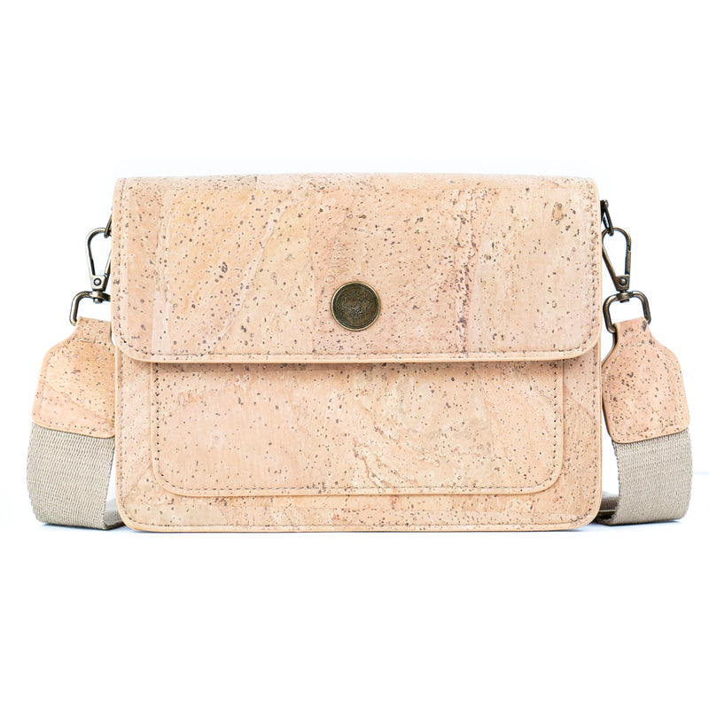 Natural Cork Women’s Structured Crossbody Bag BDCS-BAG-2309