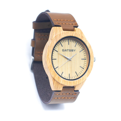 Stylish Casual Watch with Natural Cork Watch Strap WA-338
