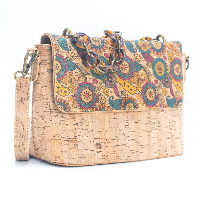 Flash Sale-Eco-Friendly Cork Crossbody Bag for Women - Sustainable and Stylish BAGF-016