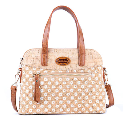 Floral Printed Cork Handbag & Crossbody Bag BAGD-588