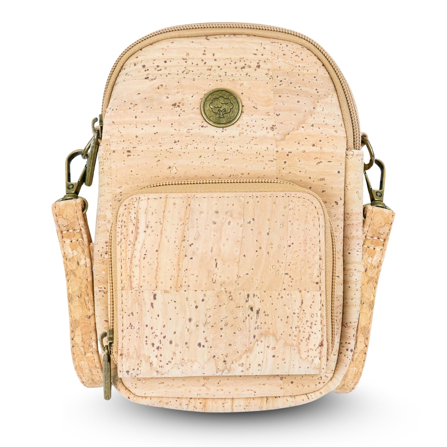 Cork Crossbody Bag with Front Pocket BAG-2362