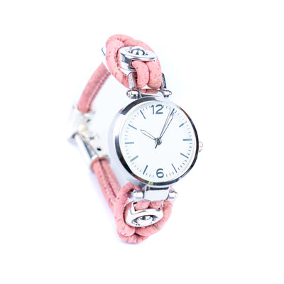 Natural Colored Cork Threads and Alloy accessories Handmade DIY Ladies Fashion Watch WA-458