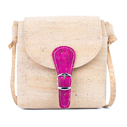 Cork Phone Crossbody Bag | Lightweight Mini Shoulder Bag — Natural Cork Inside & Out BAGP-364