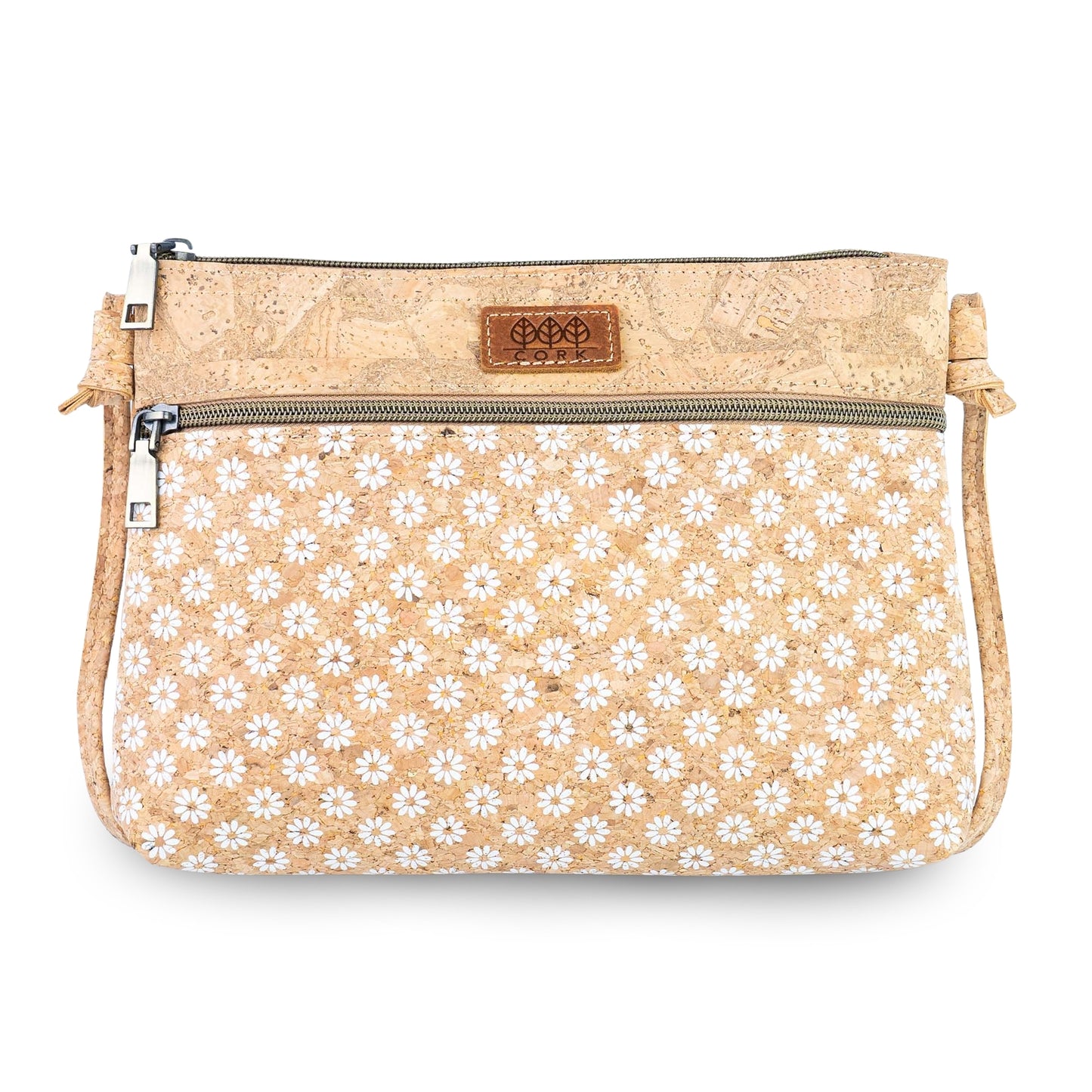 Slim Cork Crossbody Bag with Printed Design BAGD-663