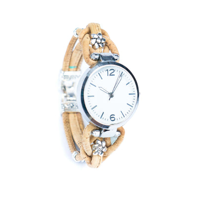 Natural Colored Cork Threads and Alloy accessories Handmade DIY Ladies Fashion Watch WA-463