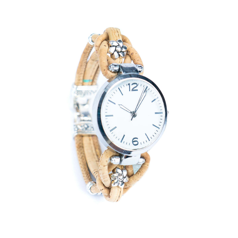 Natural Colored Cork Threads and Alloy accessories Handmade DIY Ladies Fashion Watch WA-463