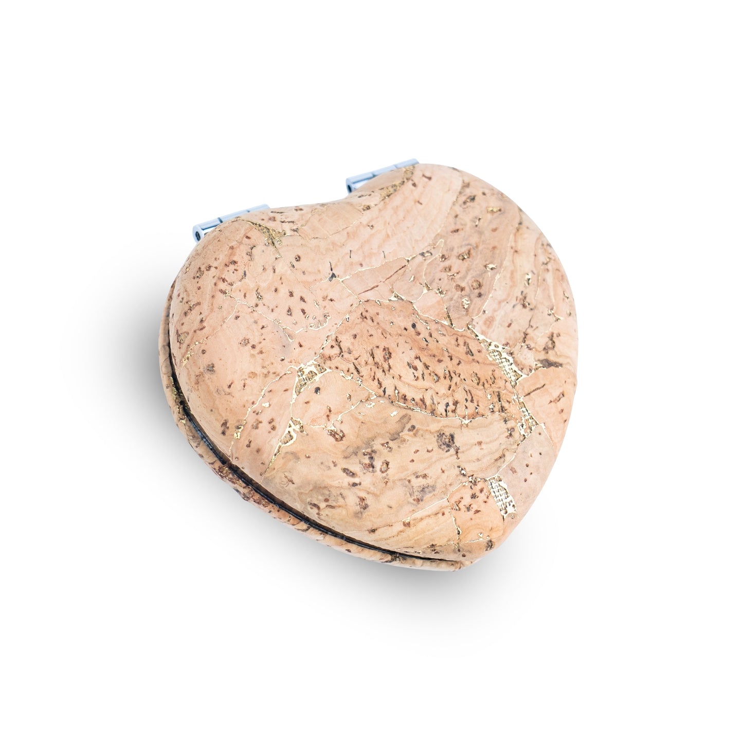 Thick Heart-Shaped Cork Compact Mirror – Double-Sided (12-Pack)L-1212-12