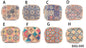 Cork coin purse cube pattern wallet BAGF-002-MIX-8 RANDOM