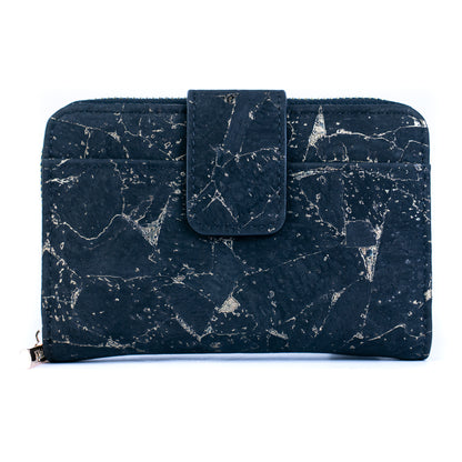 Natural Cork Zip-Around Wallet for Women BAG-2202