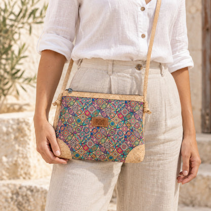 Cork Crossbody Bag with Back Zip Pocket | BAGD-669