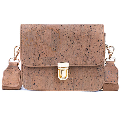 Elegant Solid Color Cork Crossbody Bag for Women BAG-2324