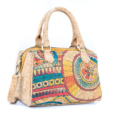 Printed Cork Ladies' Bucket Bag BAGD-573