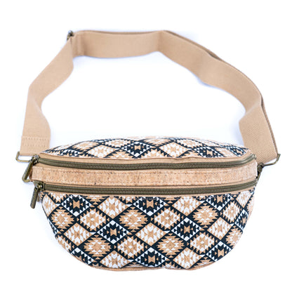 Cork Waist Bag with Double Zipper BAG-2379