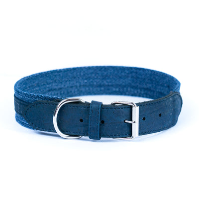 Cotton Linen and Cork Dog Collar L-1073