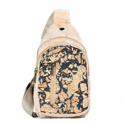 Coffee-Infused Cork Women's Sling Bag BAG-2346