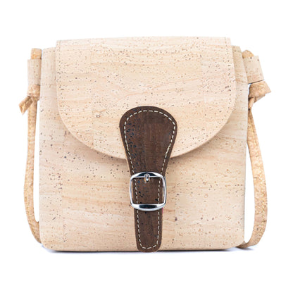 Cork Phone Crossbody Bag | Lightweight Mini Shoulder Bag — Natural Cork Inside & Out BAGP-364