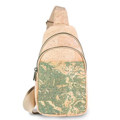 Cork Sling Bag — Unisex Crossbody Bag in Natural Cork | Vegan & Eco-Friendly BAG-2399
