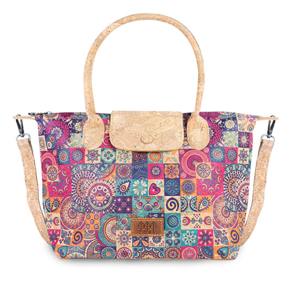 Cork Handbag with Detachable Shoulder Strap BAGD-655