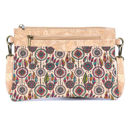 Printed Natural Cork Crossbody Bag & Clutch BAG-2393