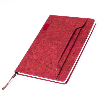 Cork Dairy Notebook with Card Holder and Pen Holder  L-1011