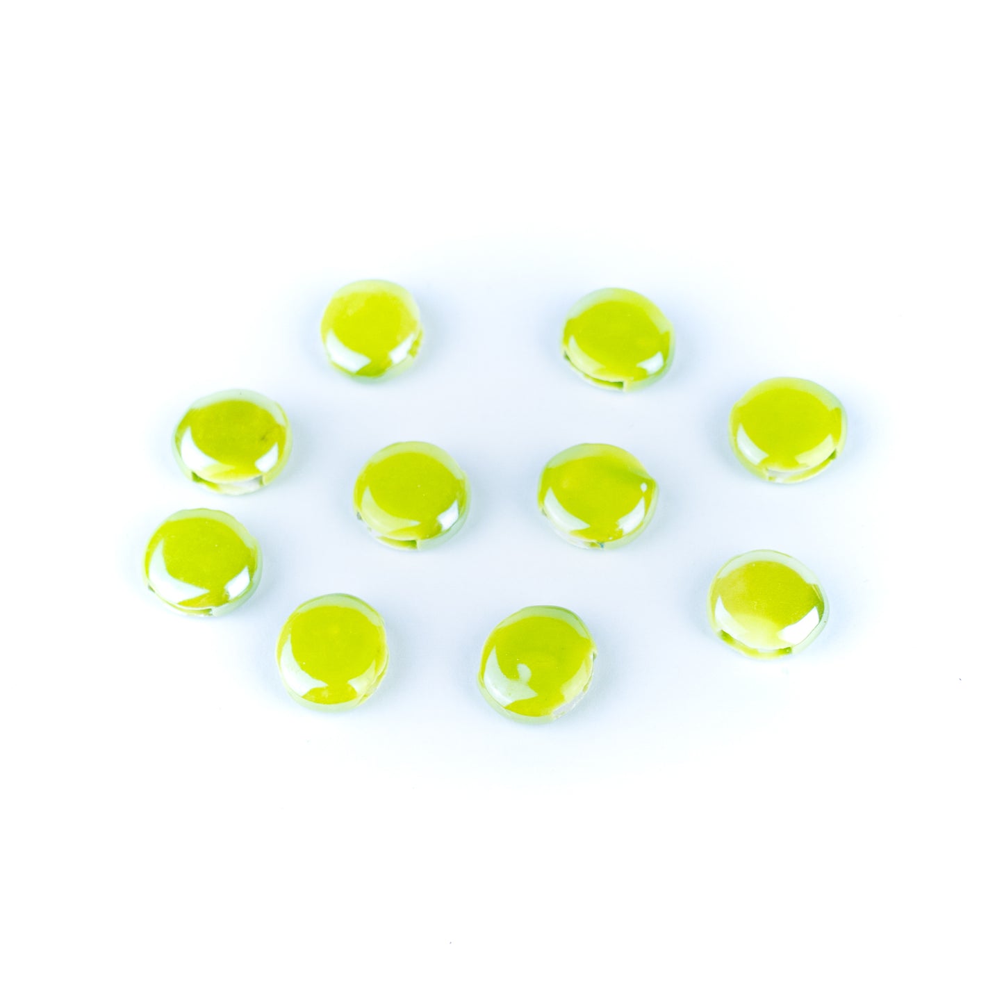 10 Pcs for 10mm flat leather, Flat Ceramic Slider Bead for 10mm Cork Cord    D-5-5-272