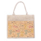 Floral Cork & Jute Tote Handbag BAG-2381