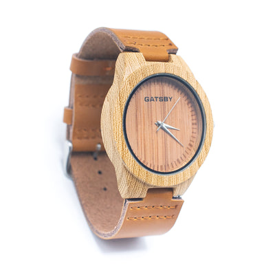 Stylish Casual Watch with Natural Cork Watch Strap WA-337