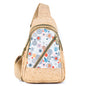 Cork Sling Bag with Printed Front Panel  BAG-2369