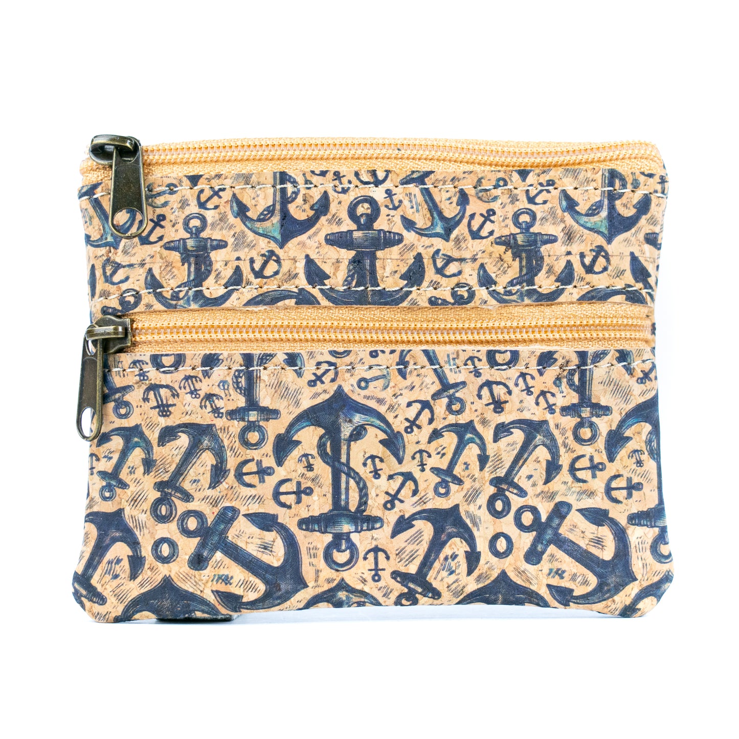 Eco-Friendly Cork Coin Purse with Dual Zippers BAGP-332(5units)