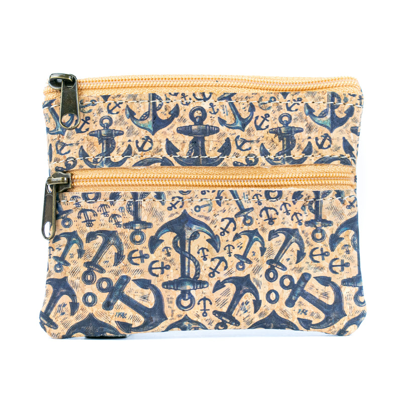 Compact Natural Cork Coin Purse BAGP-332(5units)