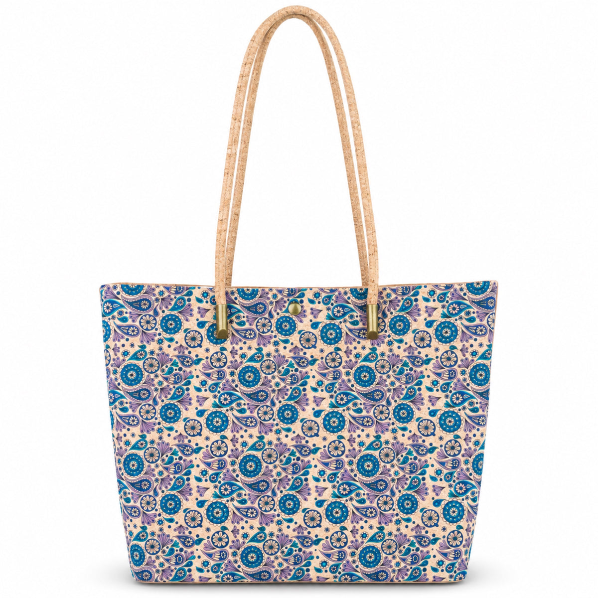 Cork Kaleidoscope Tote Bag with Zip Pouch — BAG-2412