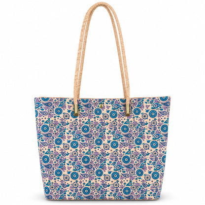 Cork Kaleidoscope Tote Bag with Zip Pouch — BAG-2412