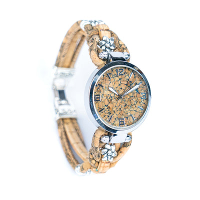 Natural Colored Cork Threads and Alloy accessories Handmade DIY Ladies Fashion Watch WA-462