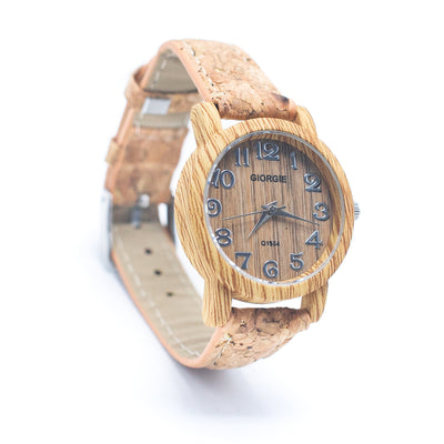 Stylish Casual Watch with Natural Cork Watch Strap WA-393（without box）