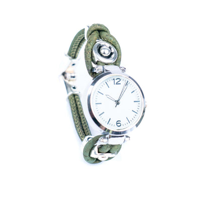 Natural Colored Cork Threads and Alloy accessories Handmade DIY Ladies Fashion Watch WA-458