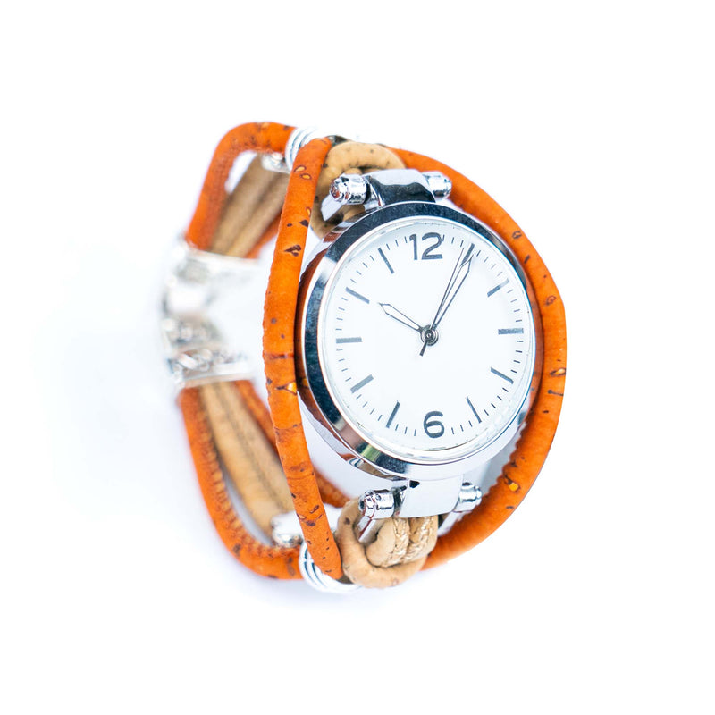 Natural Colored Cork Threads and Alloy accessories Handmade DIY Ladies Fashion Watch WA-461
